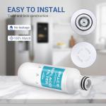 Water Filter for LG LFXC22526S, LFXS28968S, LFXS28968D, LFXS26973S, LFXS26973D, LRMVS3006S, LRMVC2306S Refrigerator Replacement with Air Filters (3+3).