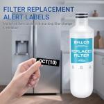 Water Filter for LG LFXC22526S, LFXS28968S, LFXS28968D, LFXS26973S, LFXS26973D, LRMVS3006S, LRMVC2306S Refrigerator Replacement with Air Filters (3+3).