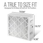 20x20x4 AC Furnace Air Filter Replacement - FC100A1011 HVAC Furnace Filters with Merv 11 Filter Media, AC Filter with Homequip Disposal Bag 4-Pack (Actual Size: 19.94 x 19.75 x 4.38 Inches)