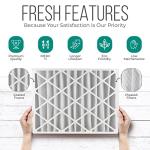 20x20x4 AC Furnace Air Filter Replacement - FC100A1011 HVAC Furnace Filters with Merv 11 Filter Media, AC Filter with Homequip Disposal Bag 4-Pack (Actual Size: 19.94 x 19.75 x 4.38 Inches)