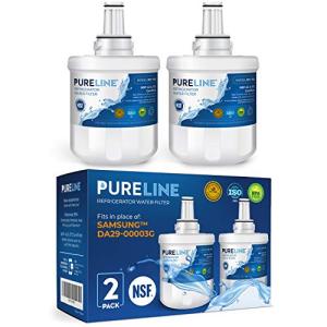 Pureline DA29-00003G Water Filter Replacement for Samsung DA29-00003G, Aqua-Pure Plus, Samsung RSG257AARS, DA29-00003F DA29-00003B, DA29-00003A, HAFCU1, RS22HDHPNSR, RF267AERS, HDX-FMS-1. (2 Pack)