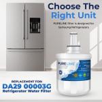 Pureline DA29-00003G Water Filter Replacement for Samsung DA29-00003G, Aqua-Pure Plus, Samsung RSG257AARS, DA29-00003F DA29-00003B, DA29-00003A, HAFCU1, RS22HDHPNSR, RF267AERS, HDX-FMS-1. (2 Pack)