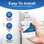 Pureline DA29-00003G Water Filter Replacement for Samsung DA29-00003G, Aqua-Pure Plus, Samsung RSG257AARS, DA29-00003F DA29-00003B, DA29-00003A, HAFCU1, RS22HDHPNSR, RF267AERS, HDX-FMS-1. (2 Pack)