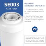 Refrigerator Water Filter Replacement for GE Smart Water M-W-F fmg-1, Gse25gshecss, 197D6321P006, Gsh25jsddss, GSHS6HGDBCSS, Gshs6lgbbhss, Gse25hmhbhes 3-Pack