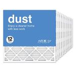 AIRx 25x25x1 Air Filters Premium Quality 25x25x1 Furnace Filter MERV 8 Pleated HVAC AC 25x25x1 Air Filter 12 pack, Made in the USA