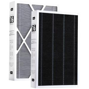 2 Pack X6672 Furnace Replacement Filter Compatible with Lennox X6672, HCC16-28 Replacement for HCF16-16 & HCF16-10, Carbon Enhanced HVAC Furnace Air Filter, 16x25x5 Inches MERV 16 Furnace Air Filter