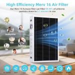 2 Pack X6672 Furnace Replacement Filter Compatible with Lennox X6672, HCC16-28 Replacement for HCF16-16 & HCF16-10, Carbon Enhanced HVAC Furnace Air Filter, 16x25x5 Inches MERV 16 Furnace Air Filter