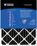 Nordic Pure 16x25x4 (15_1/2 x 24_1/2 x 3_5/8) Pleated Plus Carbon Air Filters MERV 8 2 Pack