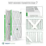 TRIGHTFILTERS 20x25x1 Air Filter 6 Pack, Durable MERV 8 Pleated Home HVAC AC Furnace Filters, Lightweight Compact Air Conditioner Filter Replacement