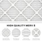 Komashr 20x25x1 Air Filter MERV 8 (4-Pack), HVAC/Furnace AC Filter Replacement, Dust Defense–Comparable with MPR 600 & FPR 5 (Actual 19.75x24.75x0.75)