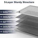 25x16x1 Reusable Air Filter, Electrostatic, Washable Lasts a Lifetime, Breathe Fresher Air in Home and Office HVAC AC Furnace Systems, Merv 8 (Actual Size: 15.5x24.65x1 Inch)