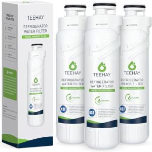 TEEHAY KAD2RXD1 Water Filter 2 Replacement, Compatible with KitchenAid KRFF577KPS, KRFF577KBS, KRMF536RPS, KRMF536RBS, KRQC736RPS, KRMF706ESS, KRMF706EBS, KRFF507HPS, 3 Pack