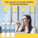 Water Filter Replacement Compatible with Bosch Ultra Clarity Pro BORPLFTR50, BORPLFTR55, 12033030, 12028325, 11025825, 11032531, B36CT80SNS, B36CL80ENS, WFC100MF, WFS200MF, RA450022 (3 Pack)