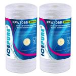 ICEPURE 5 Micron 10”*4.5'' Whole House Sediment String Wound Water Filter Replacement filter for 84637, WPX5BB97P, PC10, 355214-45, 355215-45, WP10BB97P, WP5BB97P, 2PACK