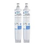 Refresh NSF-53 Replacement Refrigerator Water Filter Compatible with Kenmore 46-9010, 469010, 9010, 46-9085, 9085, AQUACREST AQF-4396508, Aquafresh WF285 and IcePure RFC0500A (2 Pack)