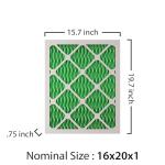 HG 16x20x1 Pleated Air Filter 2-Pack