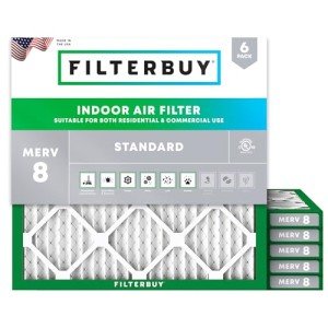 30x30x1 MERV 8 Pleated Air Filter Pack