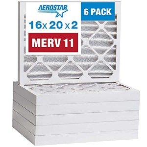 Aerostar MERV 11 Pleated Air Filters, 6 Pack