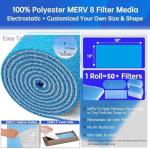 Custom Cut Air Vent Filter Material - MERV 8