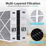 2 Pack Y6604 Furnace Replacement Filters for Lennox