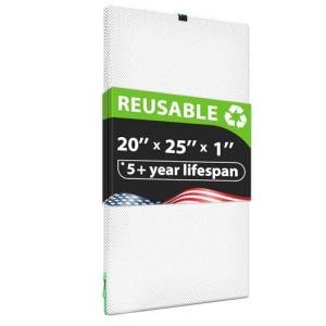Washable 20x25x1 Air Filter for HVAC