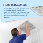 Handua MERV 8 Air Filter, 4 Pack 12x24x1