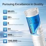 ICEPURE RWF5200A Water Filter 4-Pack for GE