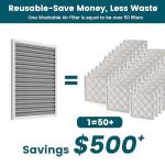 Washable Electrostatic Air Filter - 24x18x1 Size