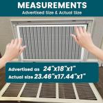 Washable Electrostatic Air Filter - 24x18x1 Size