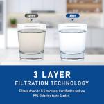 TEEHAY WF3CB Water Filter Replacement - 4 Pack