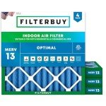MERV 13 Pleated HVAC Air Filters 4-Pack