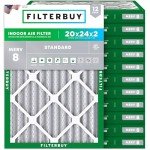 20x24x2 MERV 8 Pleated Air Filters (12-Pack)