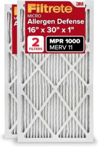Filtrete 16x30 MERV 11 AC Air Filters, 2 Pack