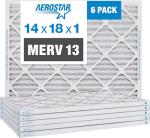 Aerostar MERV 13 Air Filter 6-Pack