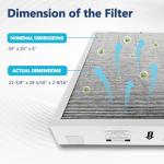 MERV 16 Air Filter Replacement Pack of 2