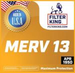 Filter King 21x21x1 MERV 13 Air Filter 4-Pack