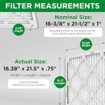 Mann+Hummel MERV 8 Pleated HVAC Filters, Box of 8