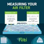 FILTI 14x25x1 MERV 13 Pleated Air Filters (4 Pack)