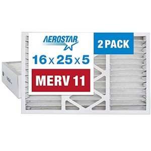 Aerostar MERV 11 Pleated Air Filters, 2 Pack