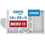 Aerostar MERV 11 Pleated Air Filters, 2 Pack