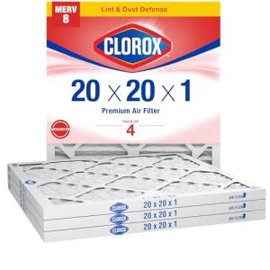 Clorox MERV 8 Pleated Air Filter Pack of 4