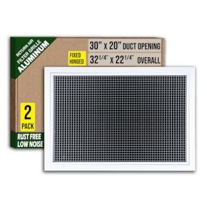 30x20 Aluminum Eggcrate Return Air Filter Grille