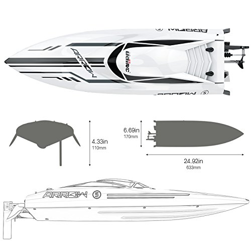 Cheerwing 25" High-Speed Brushless RC Racing Boat