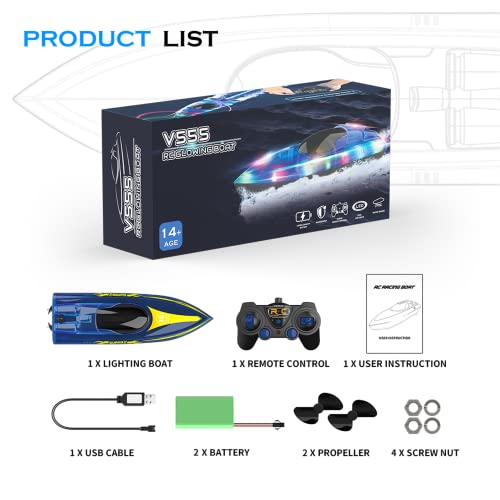 Akargol Remote Control LED RC Boat
