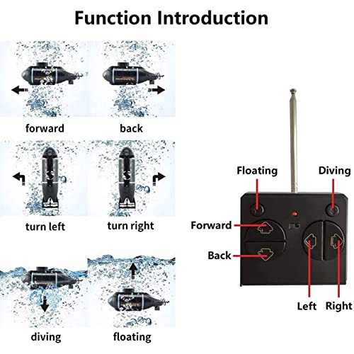 GoolRC Mini RC Submarine Remote Control Boat