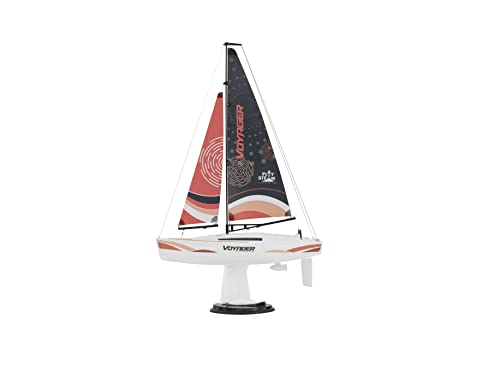 PLAYSTEAM Voyager 280 2.4GHz RC Sailboat - Red