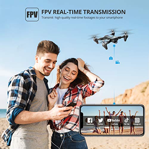 DEERC 2K HD Drone with FPV and Waypoints