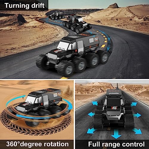 8WD All-Terrain Waterproof RC Truck for Kids