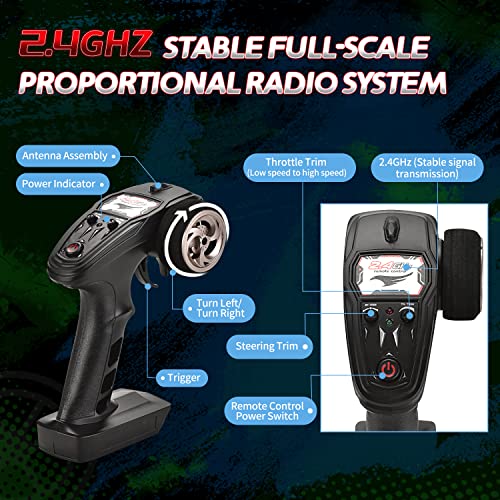 TENSSENX 1:18 High-Speed 4WD RC Off-Road Truck