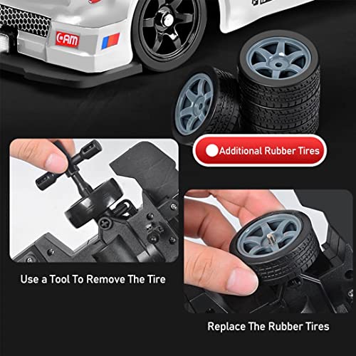 High-Speed 4WD RC Drift Truck with LED Lights